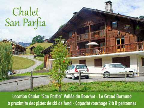 Le Chalet est situé sur la route de la vallée du Bouchet sur les pistes de ski de fond.